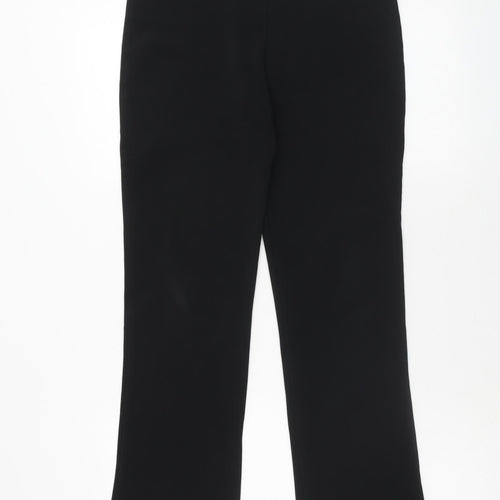 Dorothy Perkins Womens Black Polyester Trousers Size 10 Regular