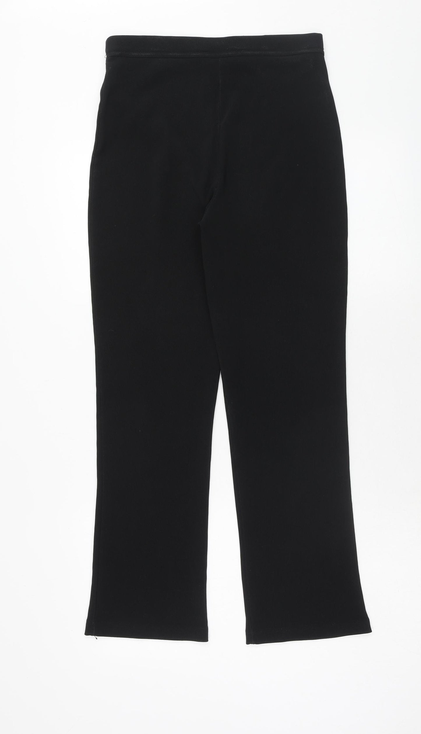 Dorothy Perkins Womens Black Polyester Trousers Size 10 Regular
