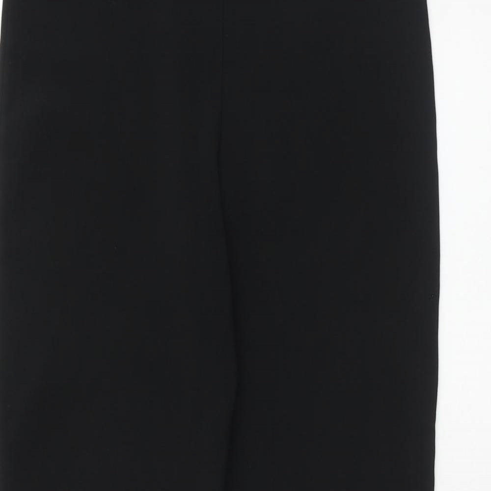 Dorothy Perkins Womens Black Polyester Trousers Size 10 Regular