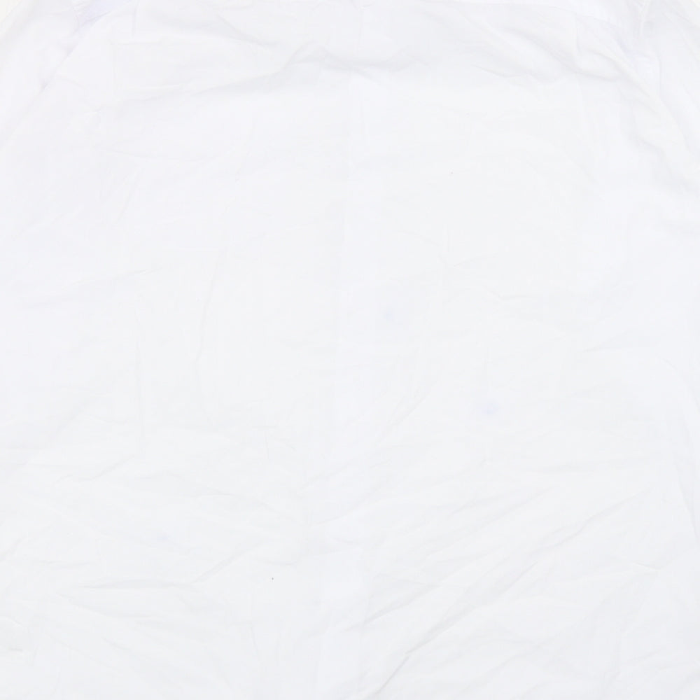 Matalan Boys White Cotton Basic Button-Up Size 16 Years Collared Button