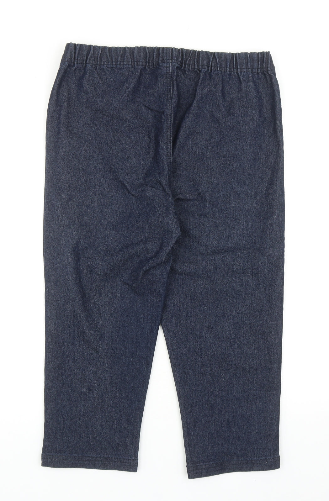 Bonmarché Womens Blue Cotton Cropped Jeans Size 12 Regular
