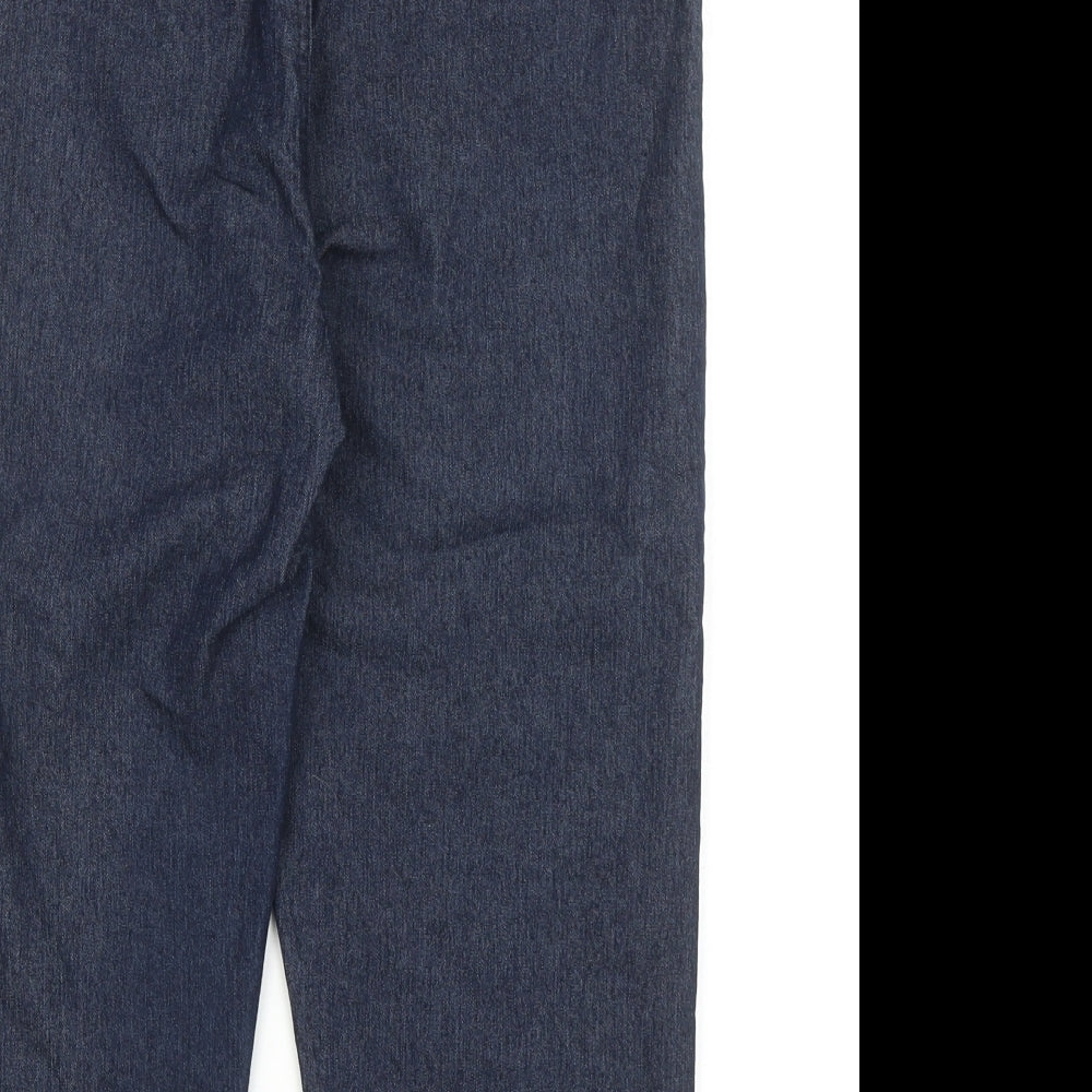 Bonmarché Womens Blue Cotton Cropped Jeans Size 12 Regular