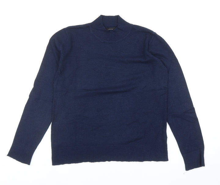 Atmosphere Womens Blue Roll Neck Viscose Pullover Jumper Size 12