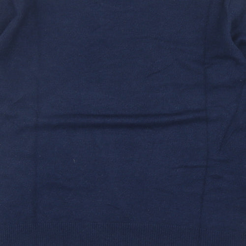 Atmosphere Womens Blue Roll Neck Viscose Pullover Jumper Size 12