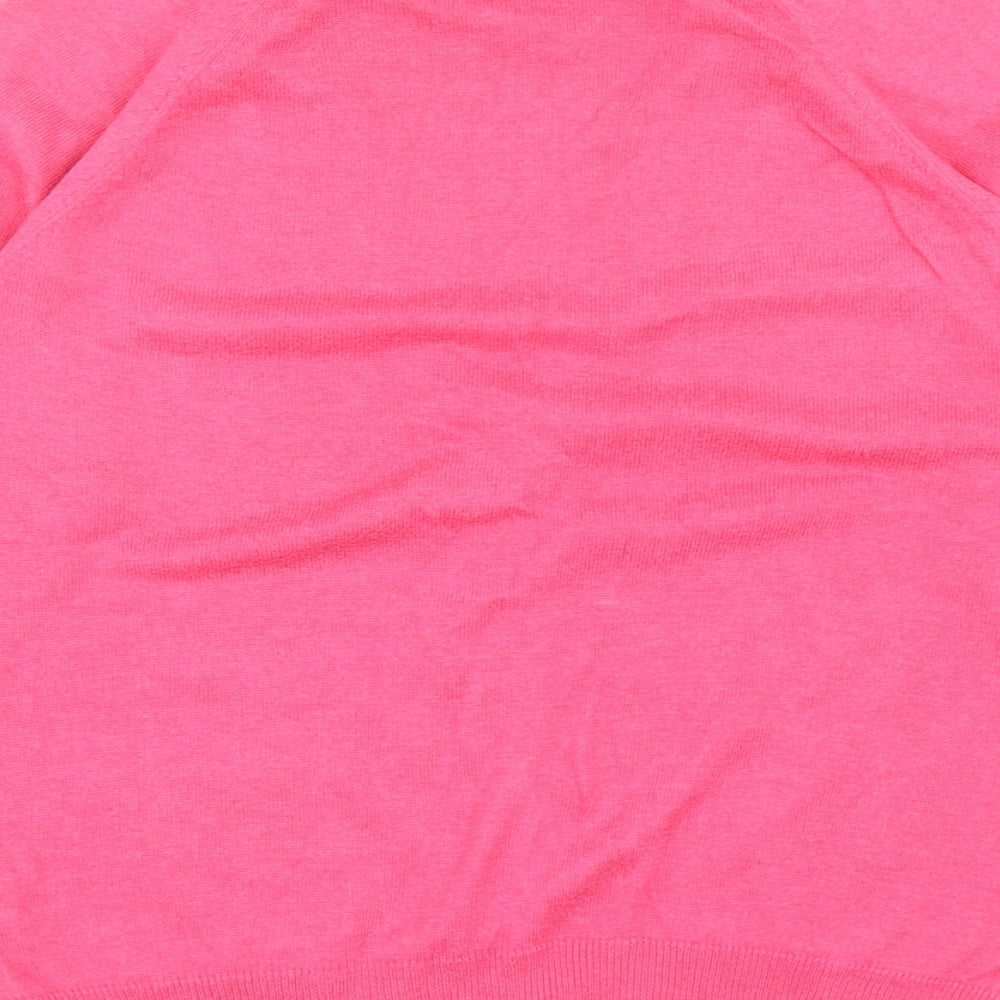 Atmosphere Womens Pink V-Neck Viscose Cardigan Jumper Size 12
