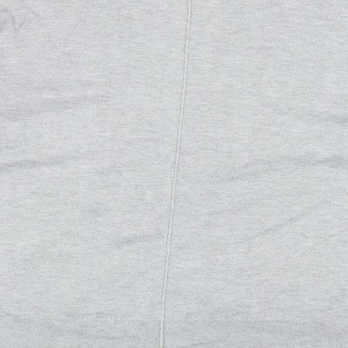 Nutmeg Womens Grey V-Neck Nylon Cardigan Jumper Size 8