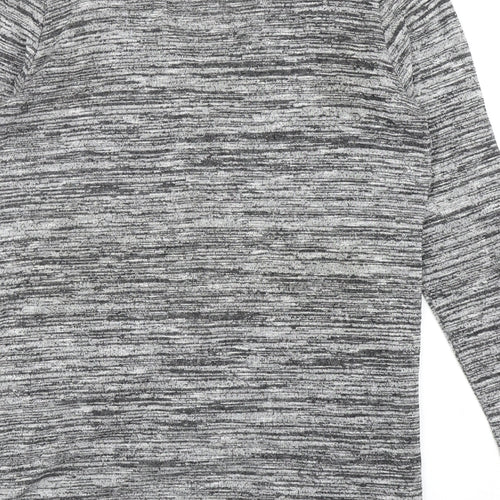 David Emanuel Womens Grey V-Neck Viscose Shrug Jumper Size 12