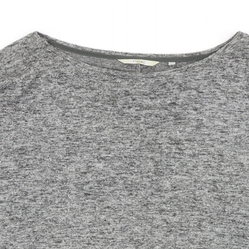 NEXT Womens Grey Round Neck Viscose Pullover Jumper Size 12
