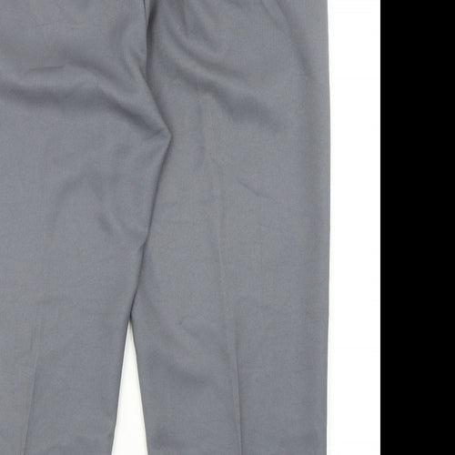 Chums Mens Grey Polyester Dress Pants Trousers Size 40 in Regular Zip