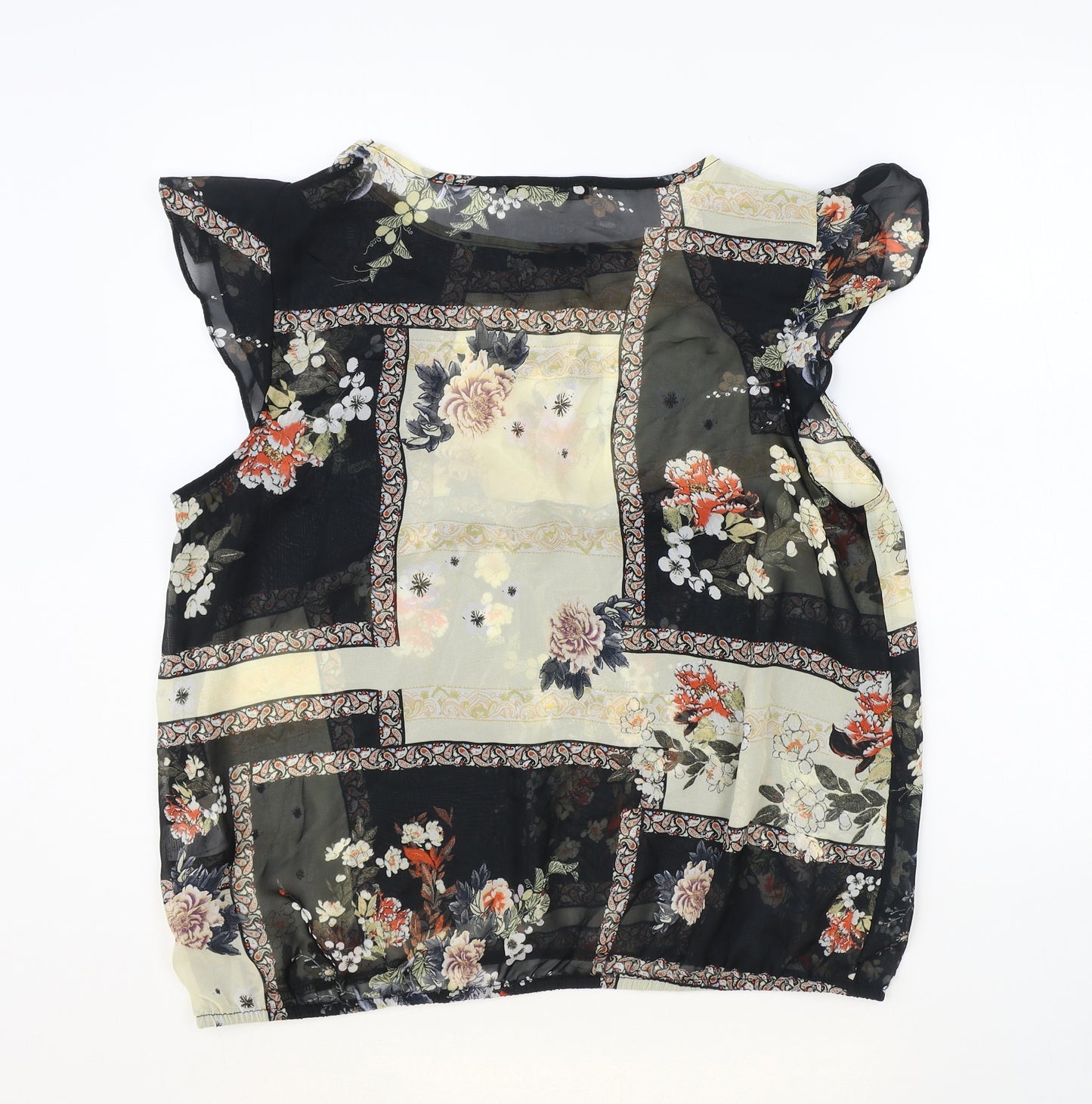 Atmosphere Womens Multicoloured Geometric Polyester Basic Blouse Size 16 Round Neck