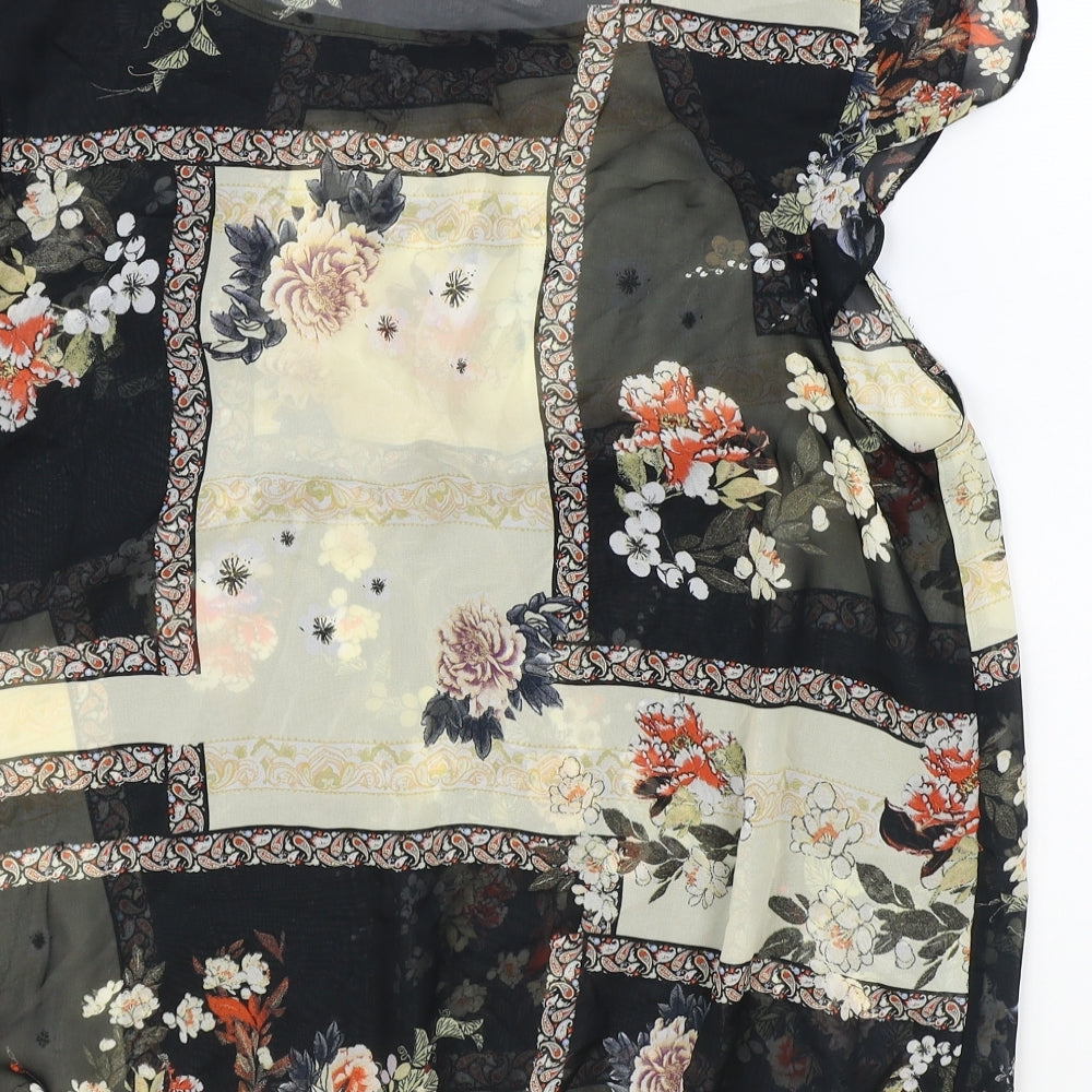 Atmosphere Womens Multicoloured Geometric Polyester Basic Blouse Size 16 Round Neck