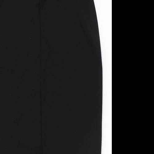 Boohoo Womens Black Polyester Straight & Pencil Skirt Size 8