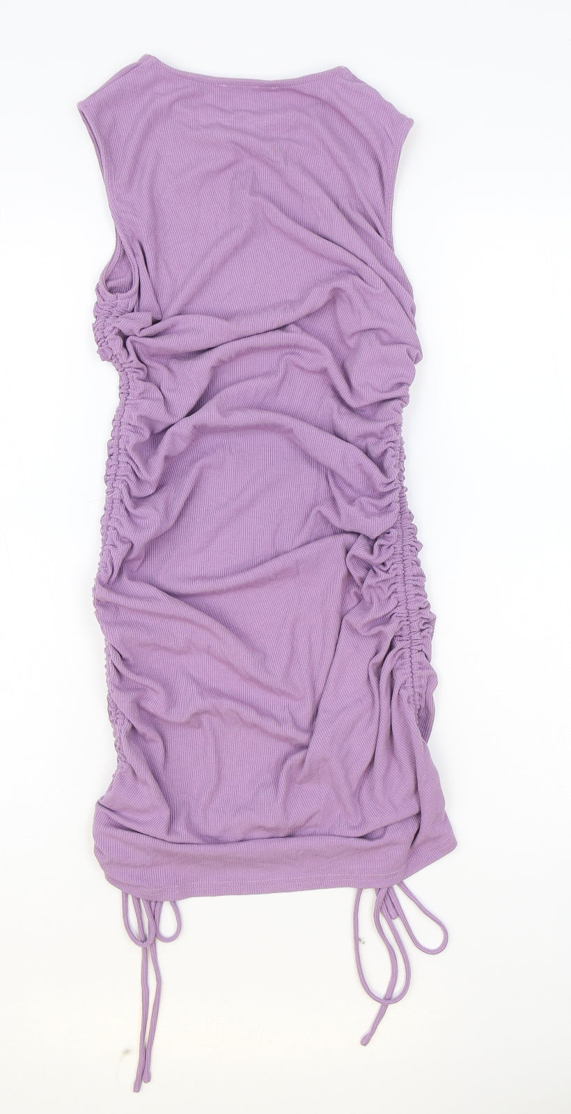 Bailey Rose Womens Purple Rayon Bodycon Size S Round Neck Pullover