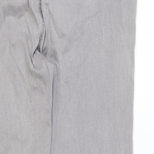 Alexa Womens Grey Cotton Skinny Jeans Size 36 in Regular Zip