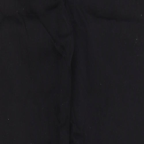 Alexa Womens Black Cotton Skinny Jeans Size 36 in Regular Zip