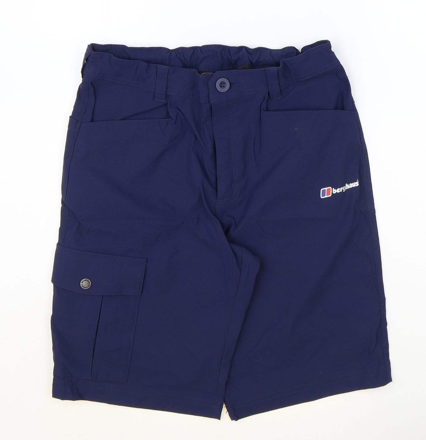 Berghaus Boys Blue Polyamide Bermuda Shorts Size 14-15 Years Regular Zip