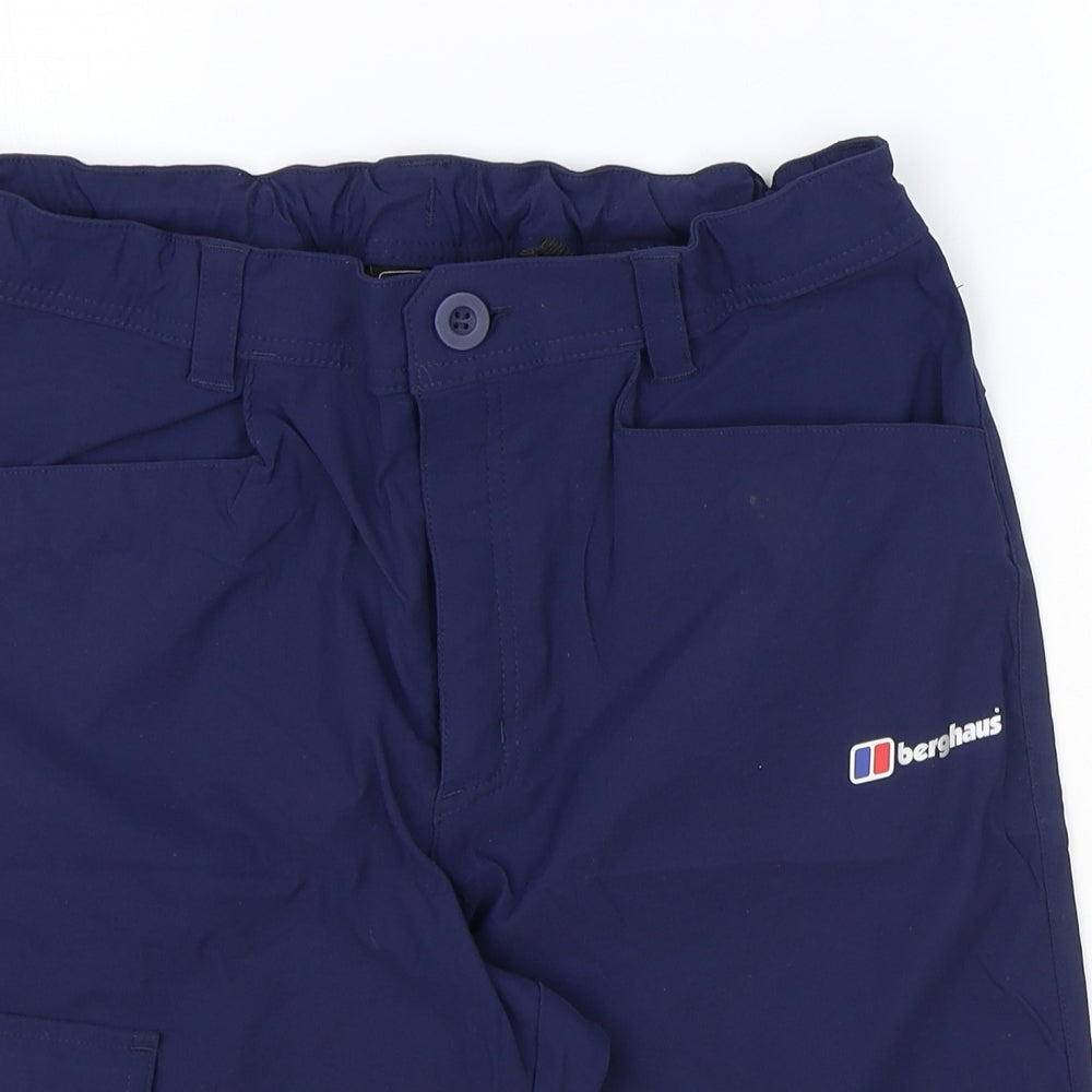 Berghaus Boys Blue Polyamide Bermuda Shorts Size 14-15 Years Regular Zip