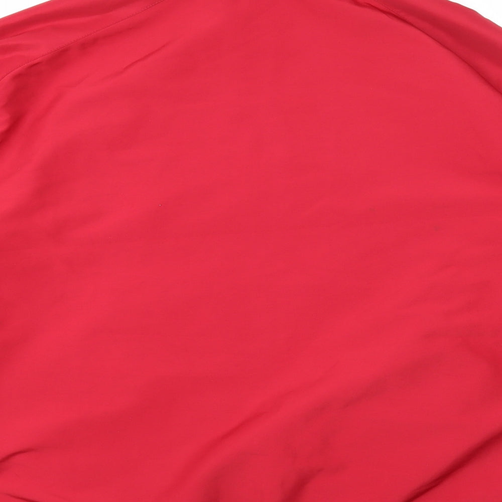 Nike Mens Red Geometric Jacket Size XL Zip