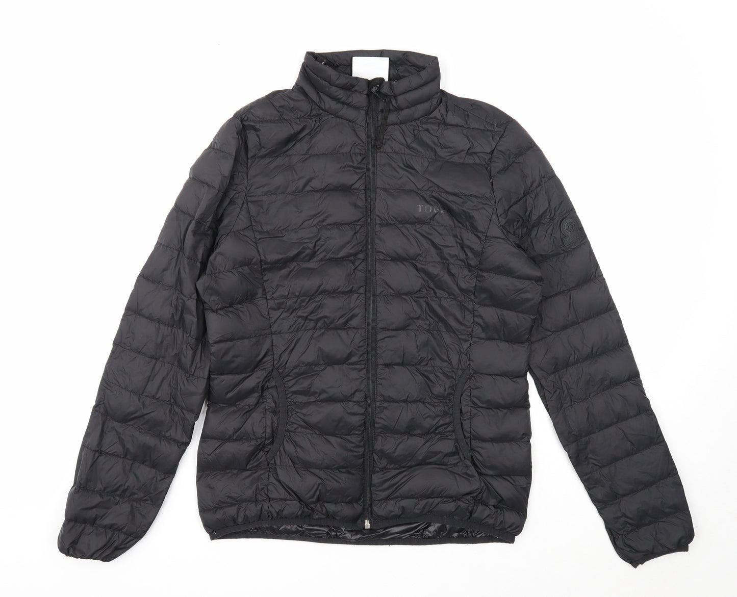 TOG24 Womens Black Quilted Jacket Size 10 Zip