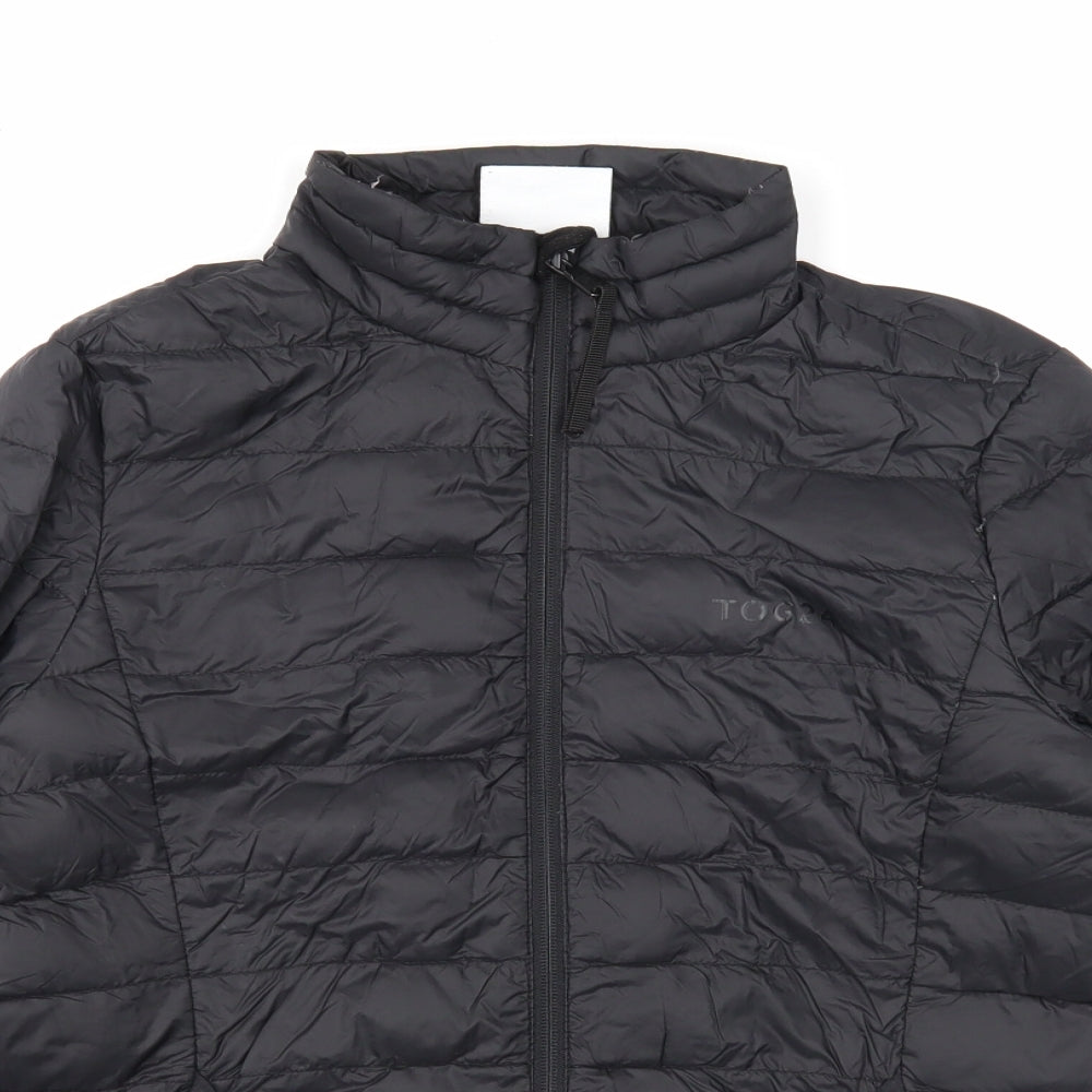 TOG24 Womens Black Quilted Jacket Size 10 Zip