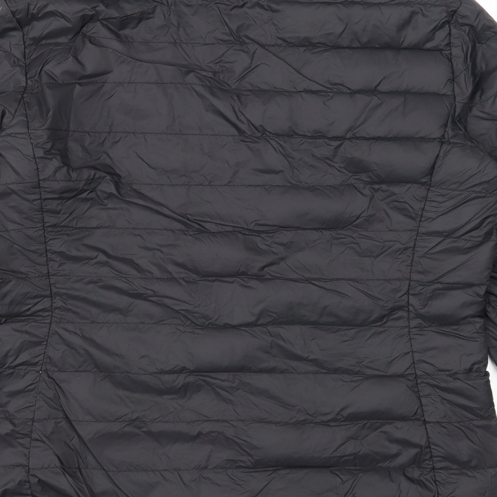 TOG24 Womens Black Quilted Jacket Size 10 Zip