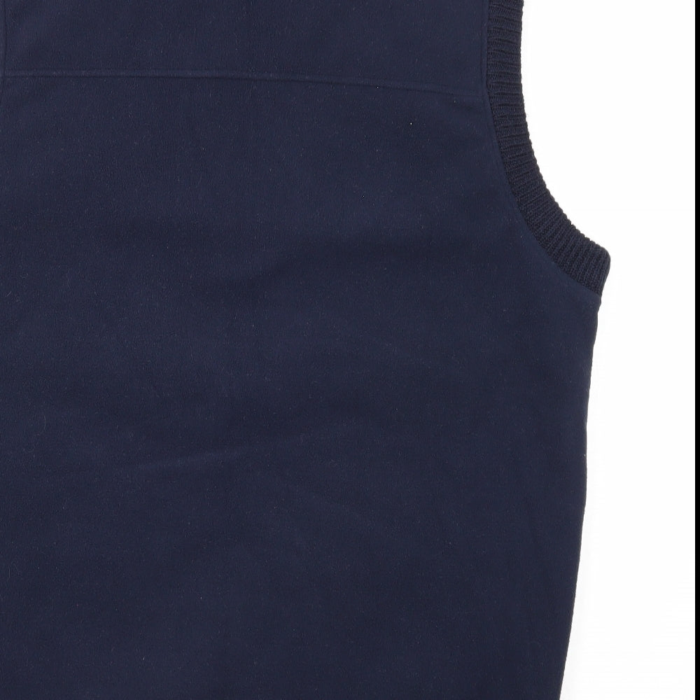 James Pringle Mens Blue Gilet Jacket Size L Zip