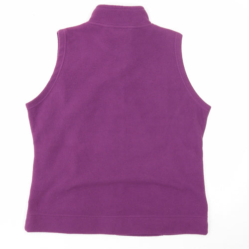 EWM Womens Purple Gilet Jacket Size 14 Zip