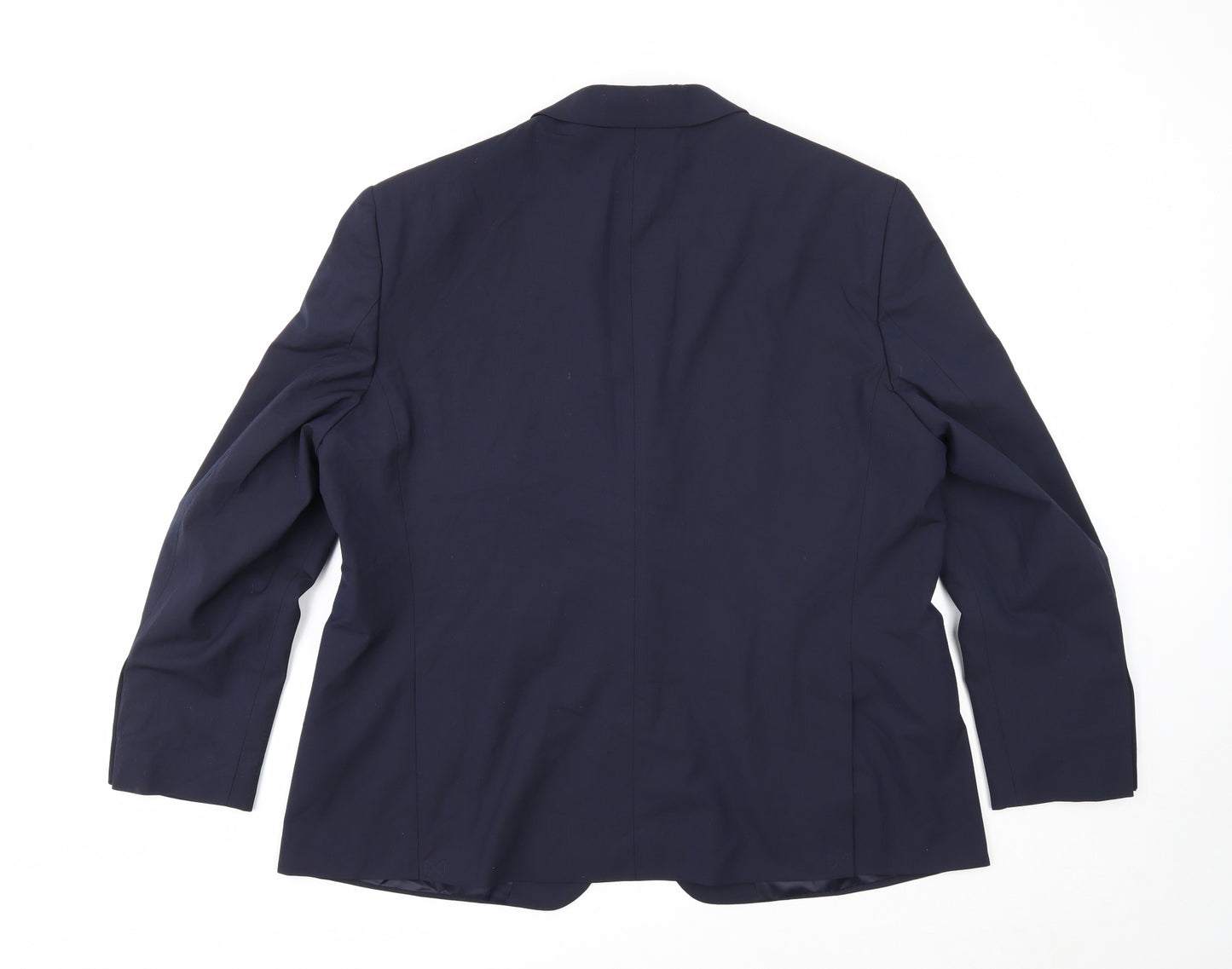 Marks and Spencer Mens Blue Polyester Jacket Blazer Size 48