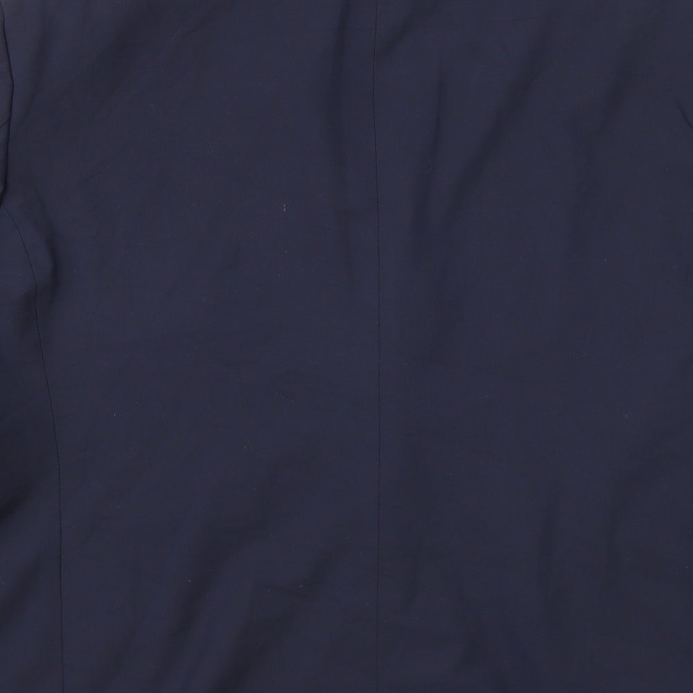 Marks and Spencer Mens Blue Polyester Jacket Blazer Size 48