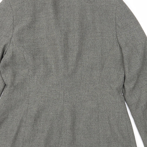 Richards Womens Grey Polyester Jacket Blazer Size 12