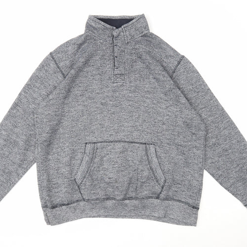 BHS Mens Grey Cotton Pullover Sweatshirt Size L
