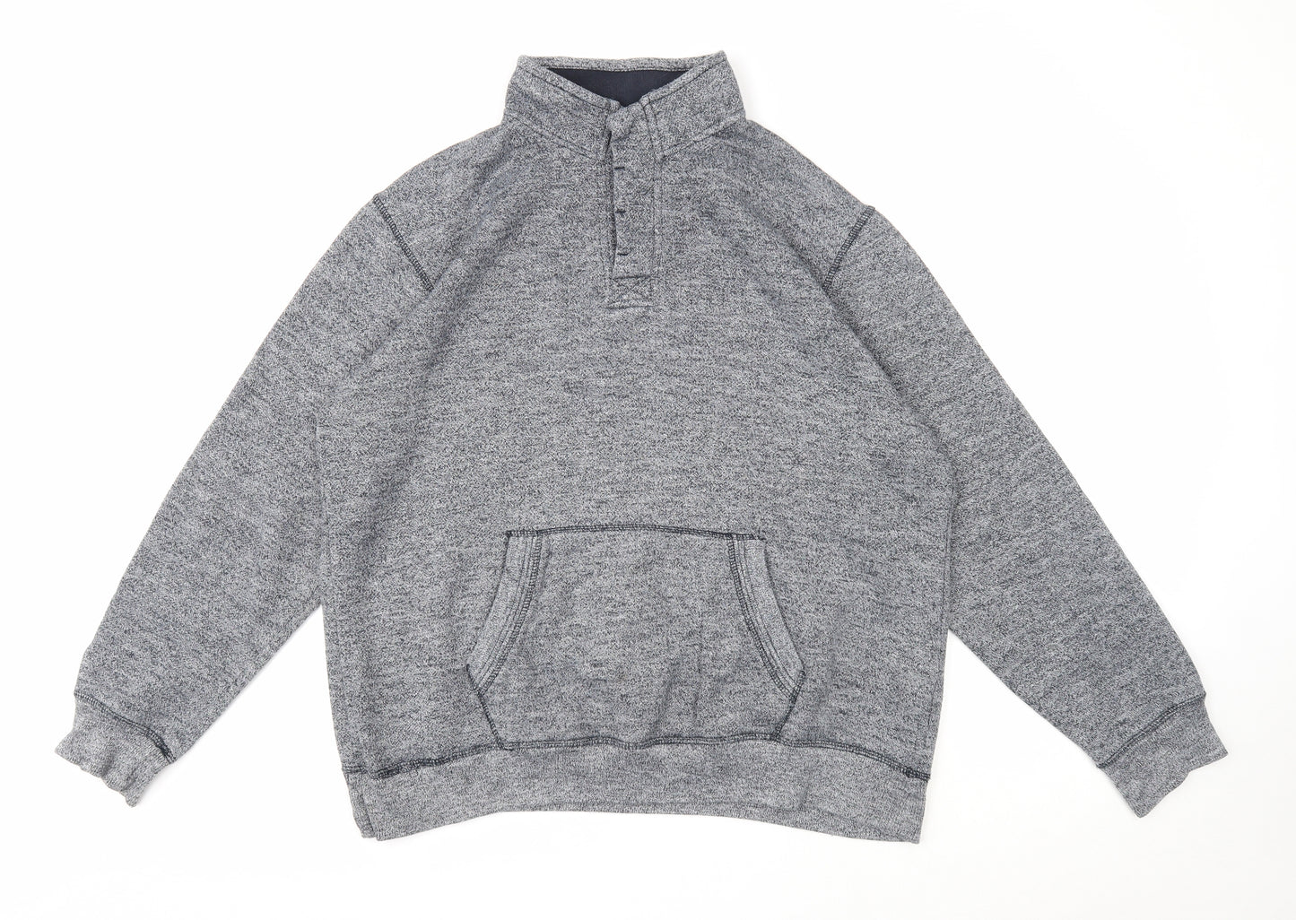 BHS Mens Grey Cotton Pullover Sweatshirt Size L