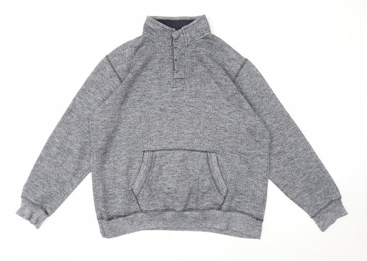 BHS Mens Grey Cotton Pullover Sweatshirt Size L