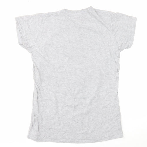 Gildan Womens Grey Cotton Basic T-Shirt Size XL Round Neck - Frankenstein Print