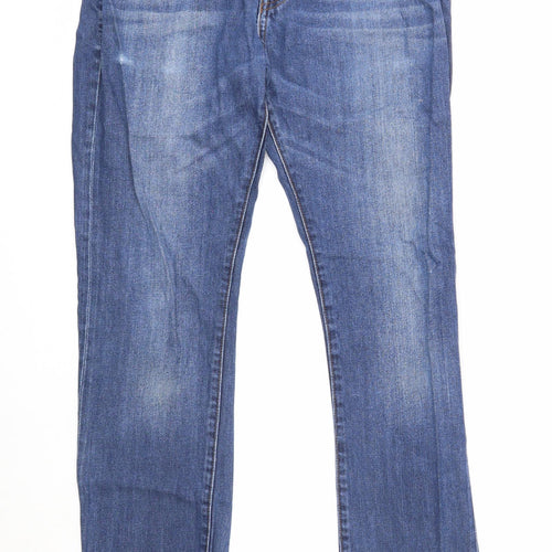 Very Mens Blue Cotton Skinny Jeans Size 32 in Regular Zip