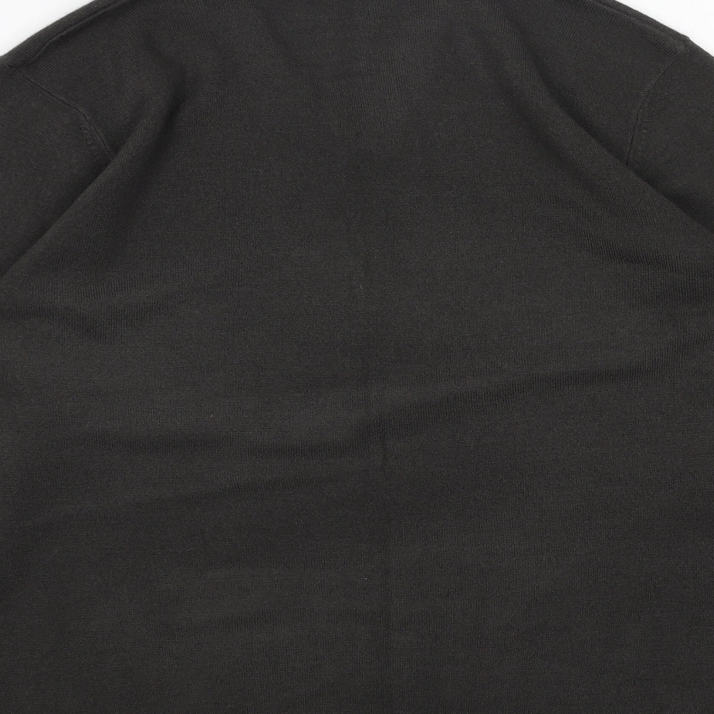Marks and Spencer Mens Grey V-Neck Acrylic Pullover Jumper Size M