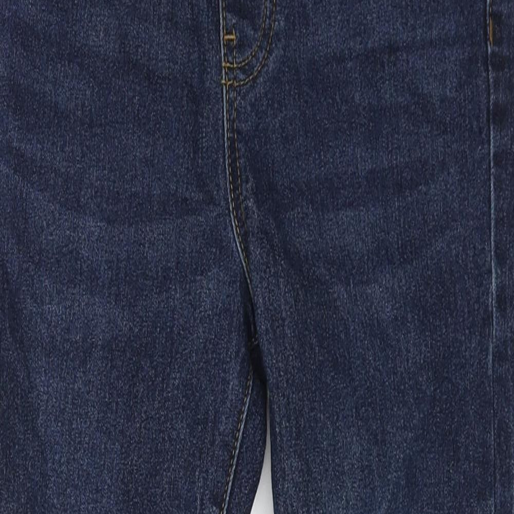 Denim & Co. Boys Blue Cotton Skinny Jeans Size 8-9 Years L23 in Regular Drawstring