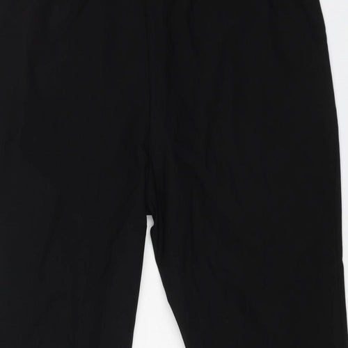 Roman Womens Black Viscose Capri Trousers Size 18 L21 in Regular