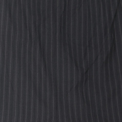 Autonomy Womens Grey Striped Polyester Straight & Pencil Skirt Size 8 Zip