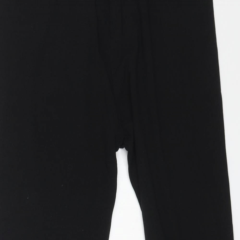 Fat Face Womens Black Cotton Jogger Leggings Size 30 L24 in