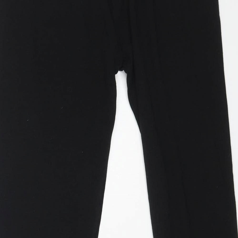 Fat Face Womens Black Cotton Jogger Leggings Size 30 L24 in