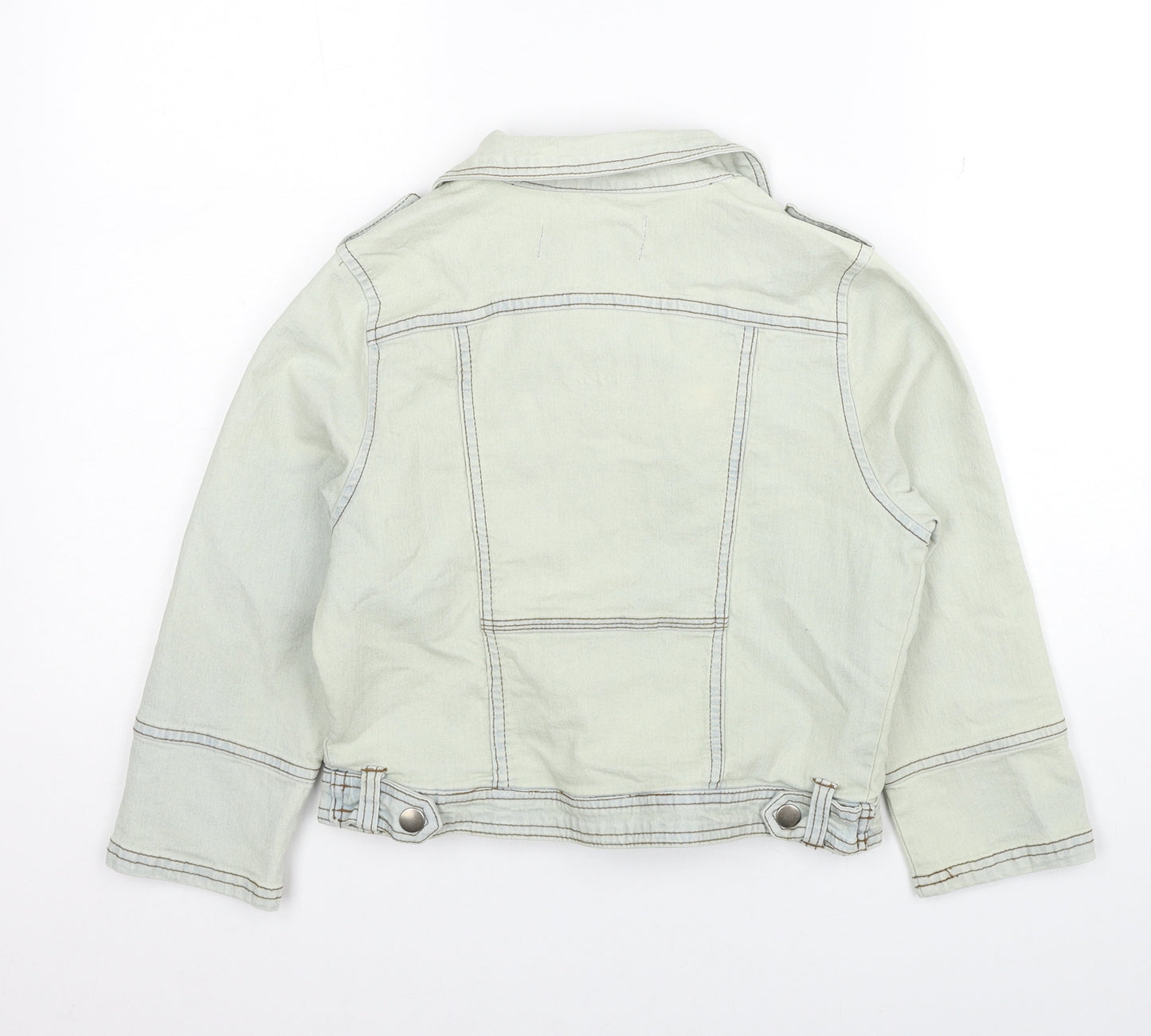 Brave Soul Girls Grey Jacket Size L Zip