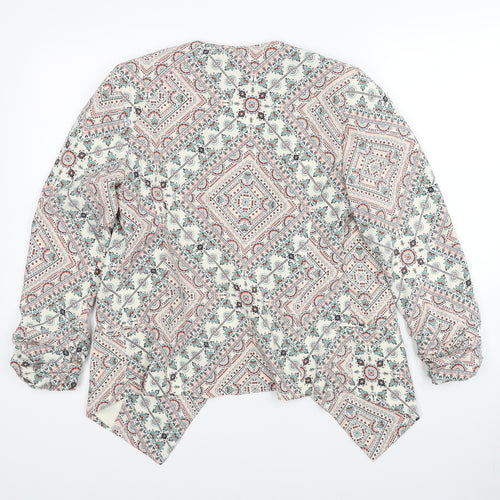 New Look Womens Multicoloured Geometric Jacket Size 10