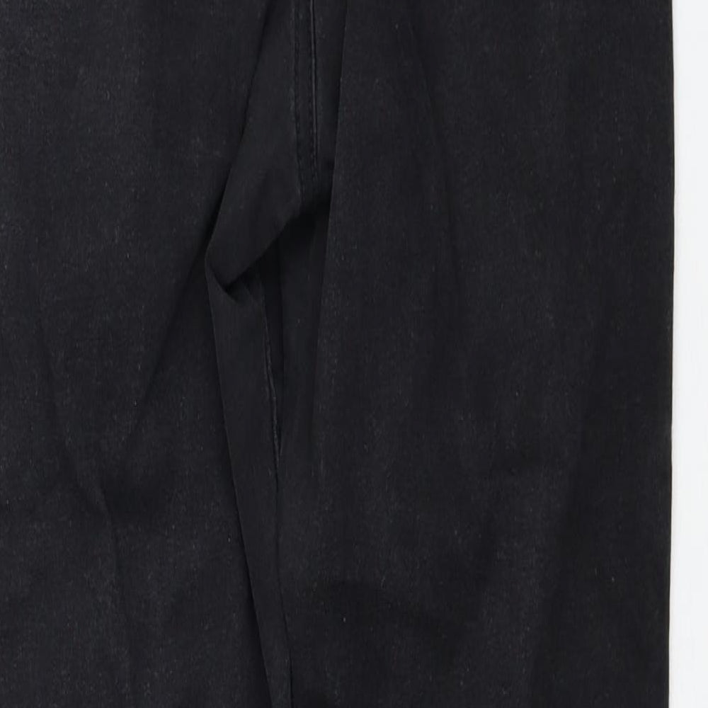 Primark Womens Black Cotton Skinny Jeans Size 14 Regular Zip