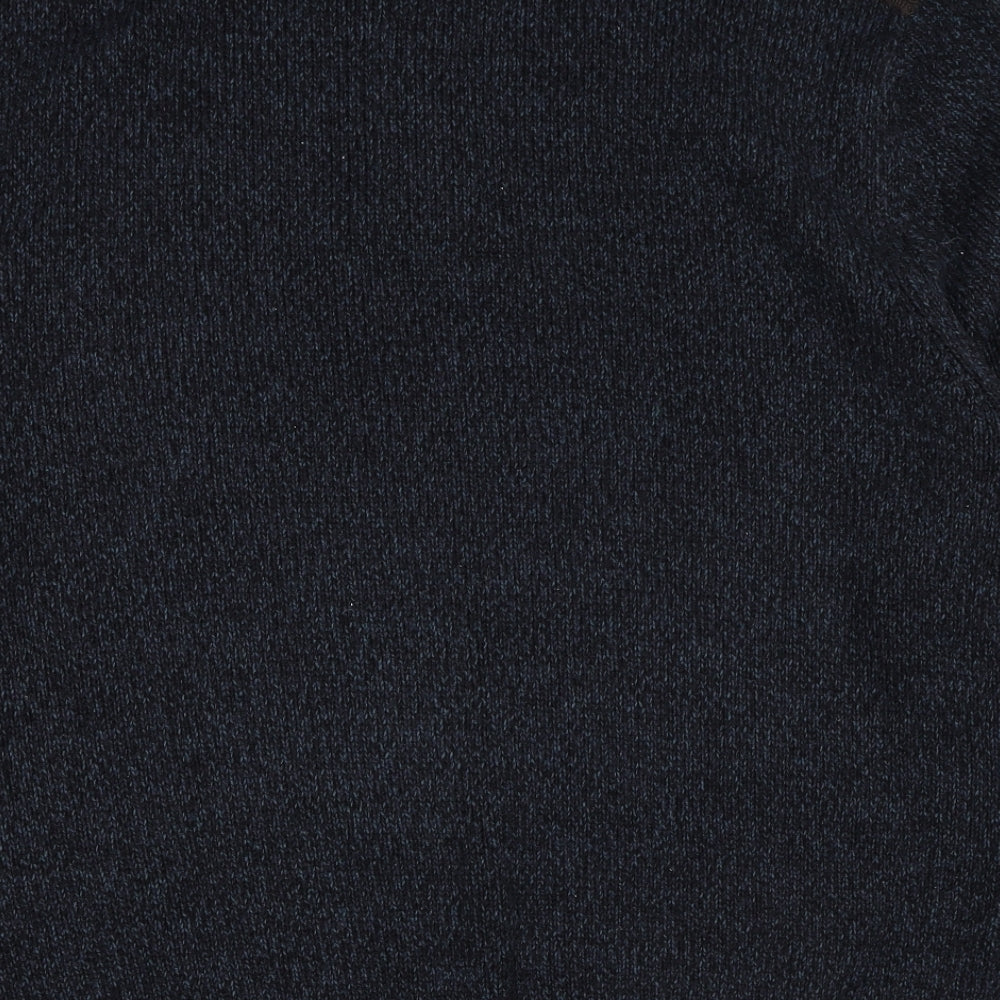 NEXT Mens Blue High Neck Acrylic Pullover Jumper Size 2XL
