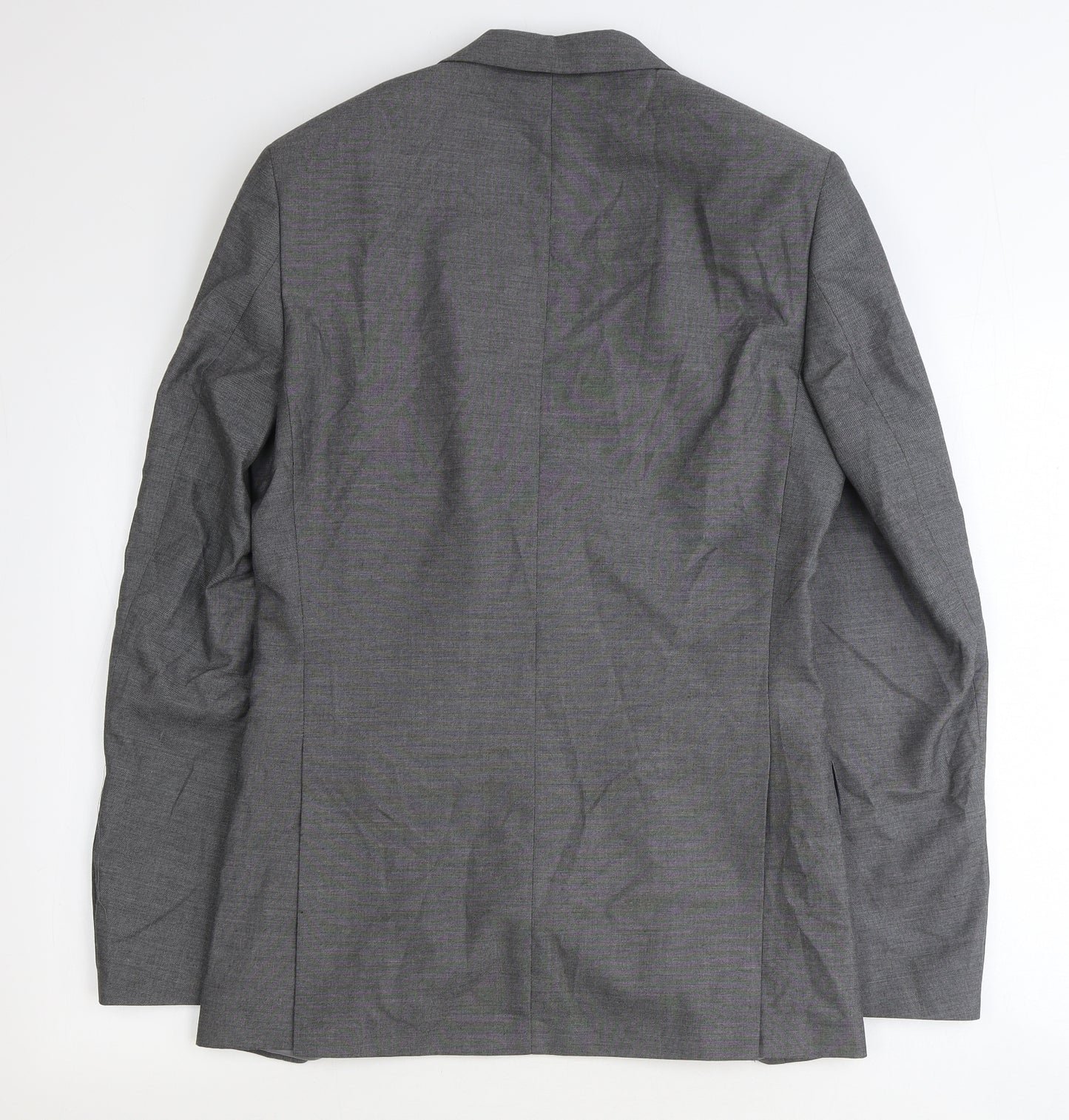 Marks and Spencer Mens Grey Polyester Jacket Blazer Size 36