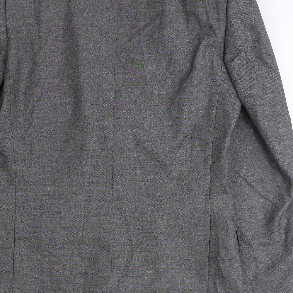 Marks and Spencer Mens Grey Polyester Jacket Blazer Size 36