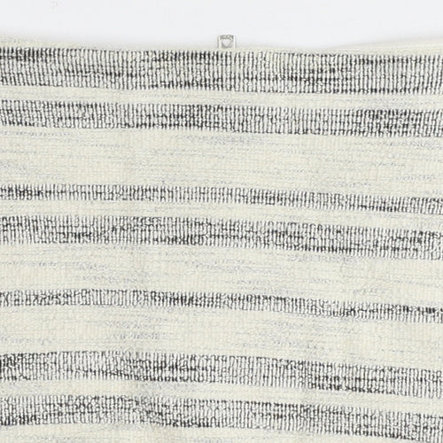 Topshop Womens Ivory Striped Cotton Mini Skirt Size 6 Zip