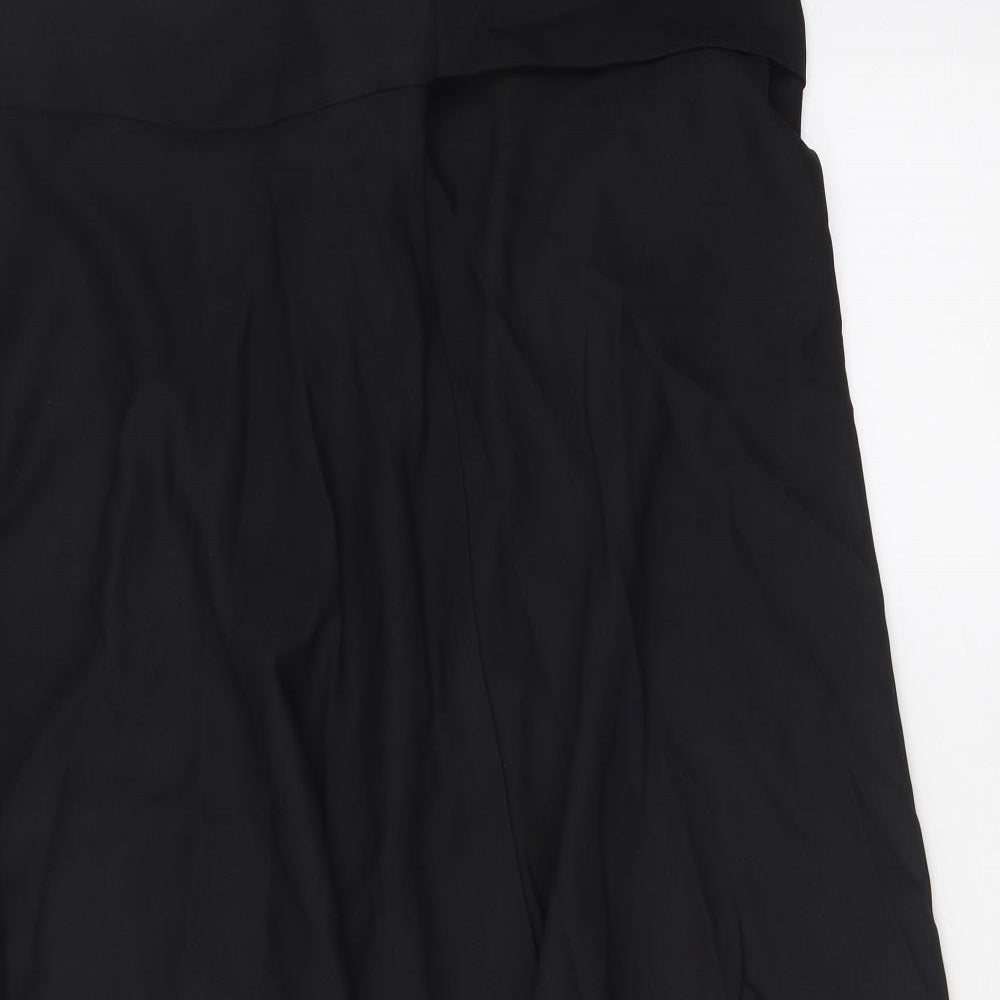 SheIn Womens Black Polyester Swing Skirt Size 3XL Zip