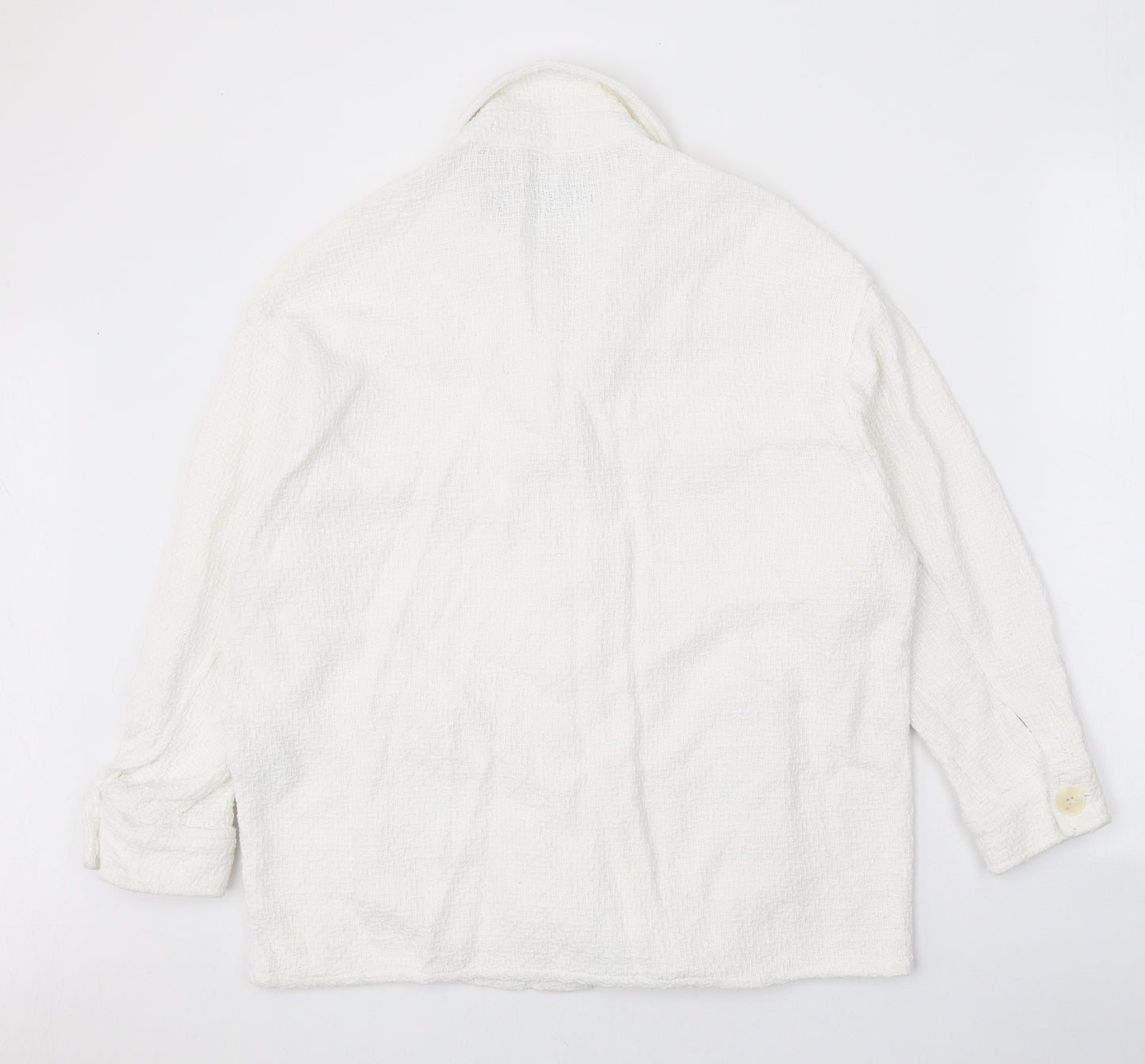 Zara Womens White Jacket Size XS Button